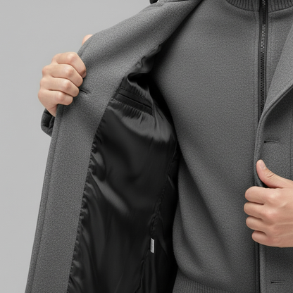 Max | Luxury Wool Coat with Thermal Inner Jacket for Men
