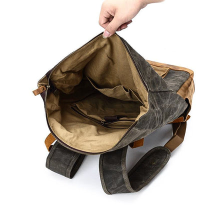 Daylesford waxed canvas rolltop backpack — Beverley Lane