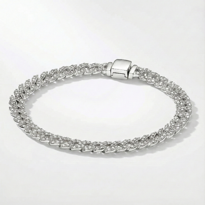 Astrid | Crystal Cuban Link Bracelet