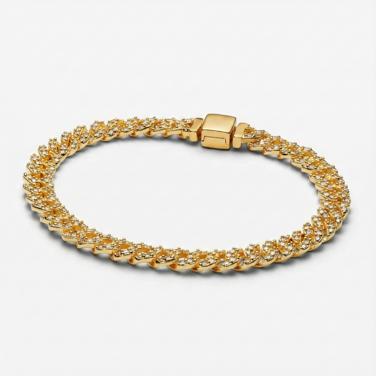 Astrid | Crystal Cuban Link Bracelet