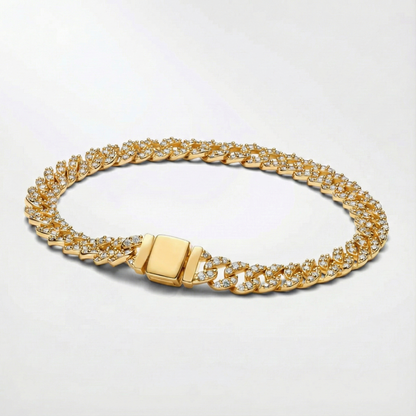 Astrid | Crystal Cuban Link Bracelet