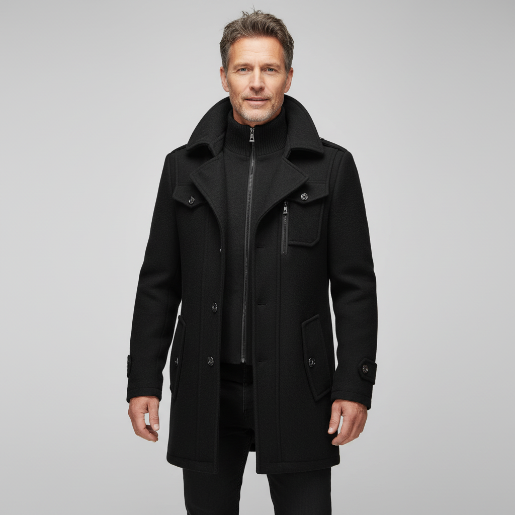 Tommy | Elegant Long Winter Jacket for Men