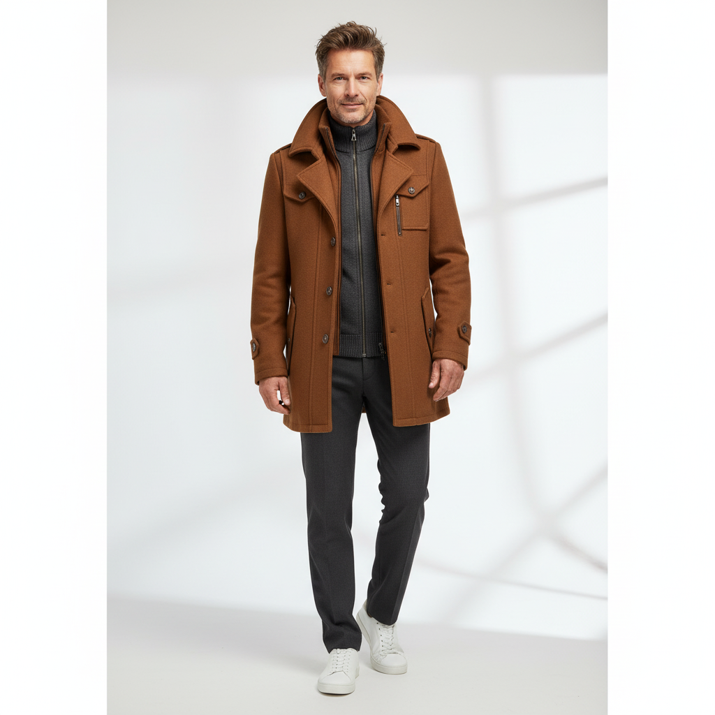 Tommy | Elegant Long Winter Jacket for Men