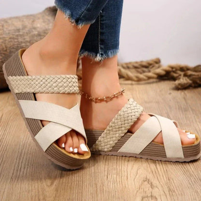 Annalise | Softly Cushioned Sandals with Footbed