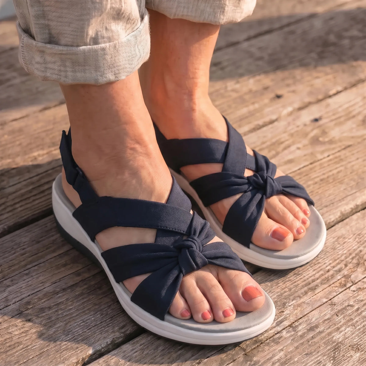 Gerry | Orthopaedic Comfort Sandals with Fabric Straps