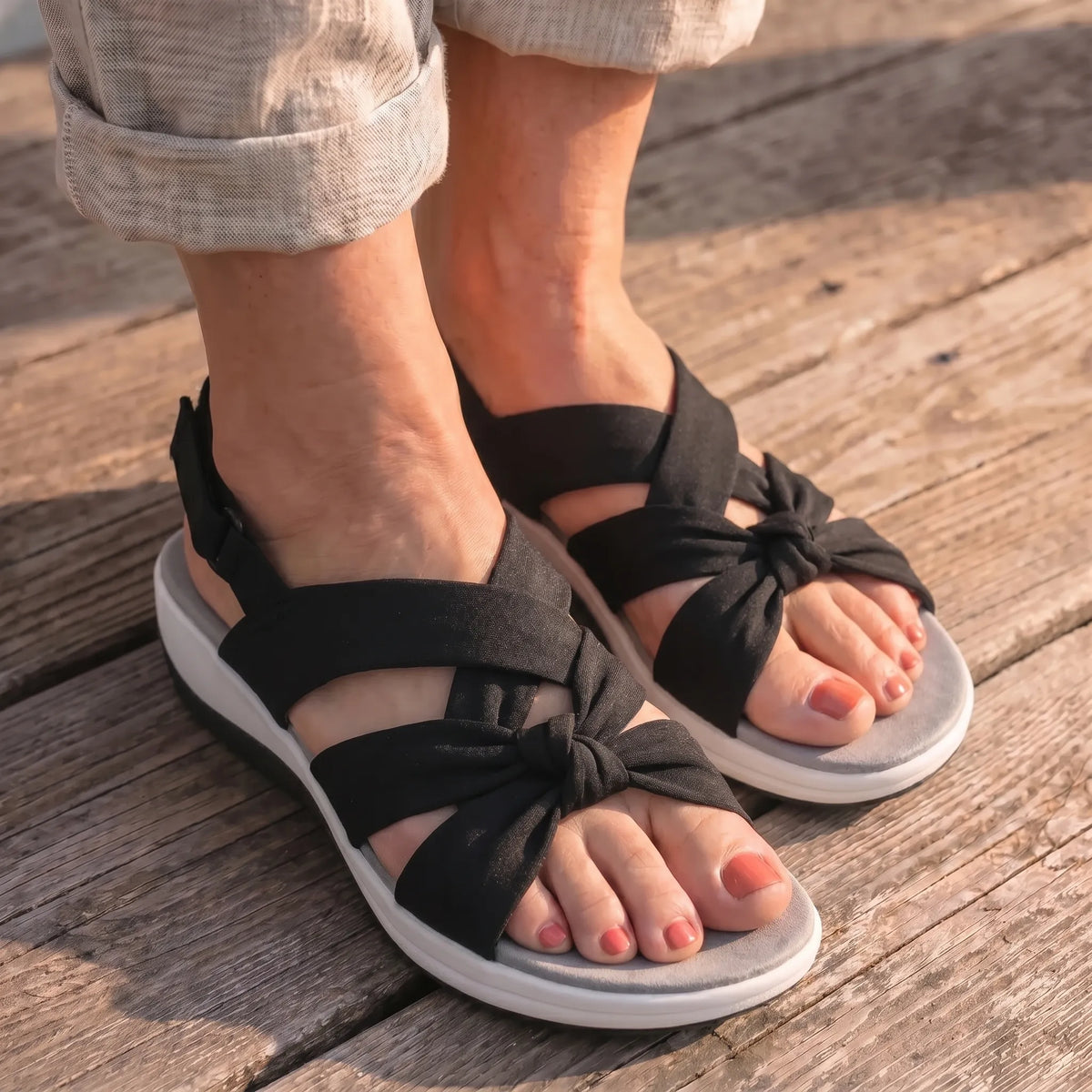 Gerry | Orthopaedic Comfort Sandals with Fabric Straps
