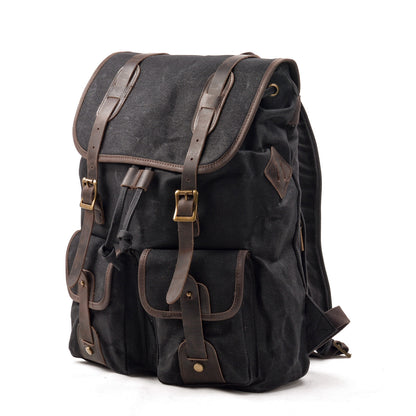 Taupo waxed canvas backpack — Beverley Lane