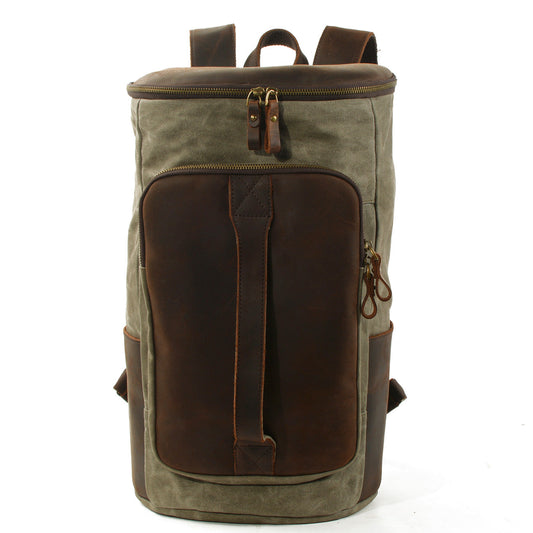 Newcastle waxed canvas backpack in Army Green — Beverley Lane