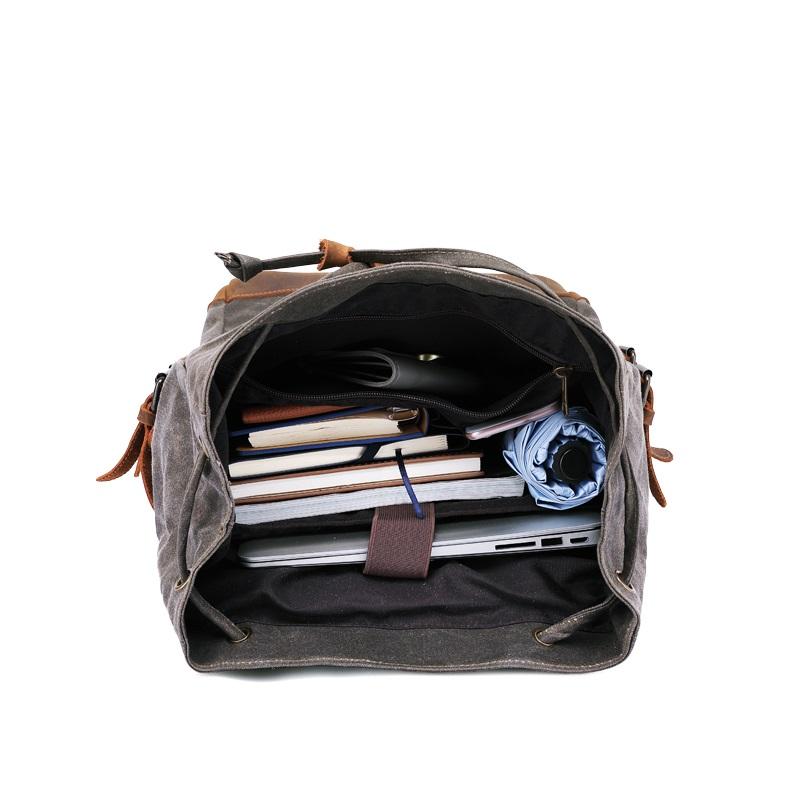 Wanaka waxed canvas backpack — Beverley Lane