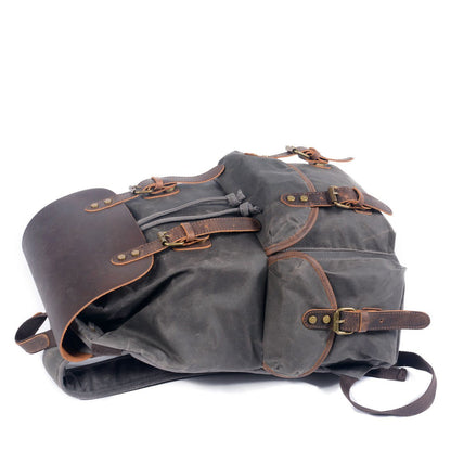Hobart waxed canvas backpack — Beverley Lane