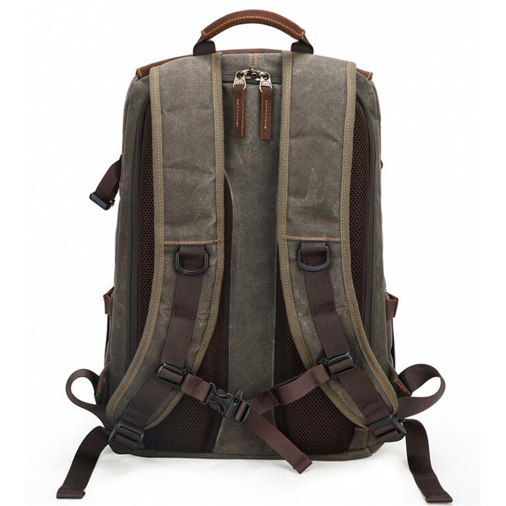 Kaikoura waxed canvas camera backpack — Beverley Lane