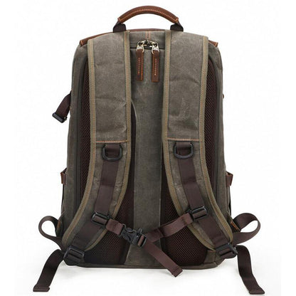 Kaikoura waxed canvas camera backpack — Beverley Lane