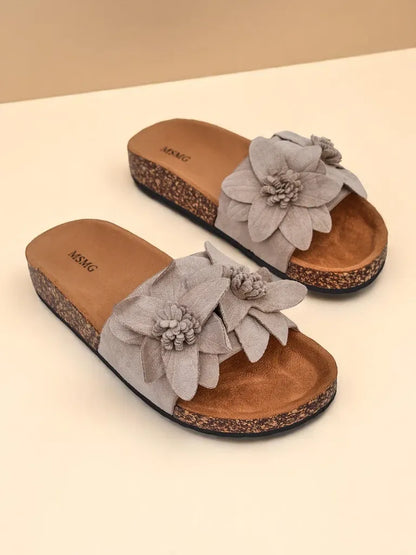 Lisette | Elegant Flip-Flops for Women with Floral Details