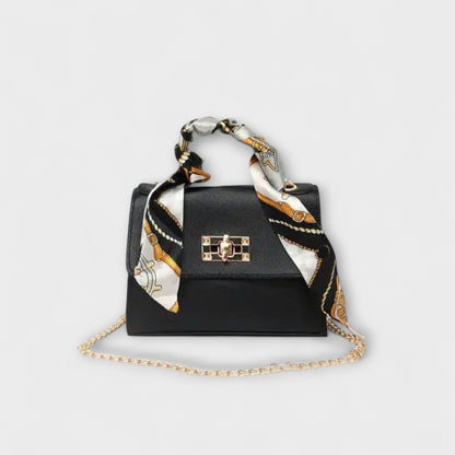 Frederica | Handbag with Silk Scarf Detail
