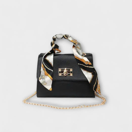 Frederica | Handbag with Silk Scarf Detail