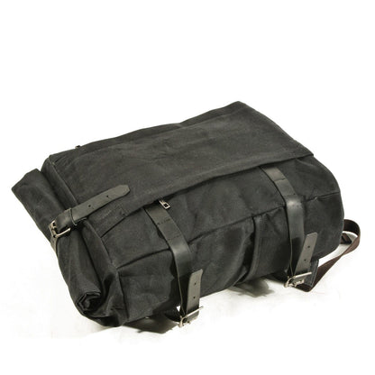 Cairns waxed canvas rolltop backpack — Beverley Lane