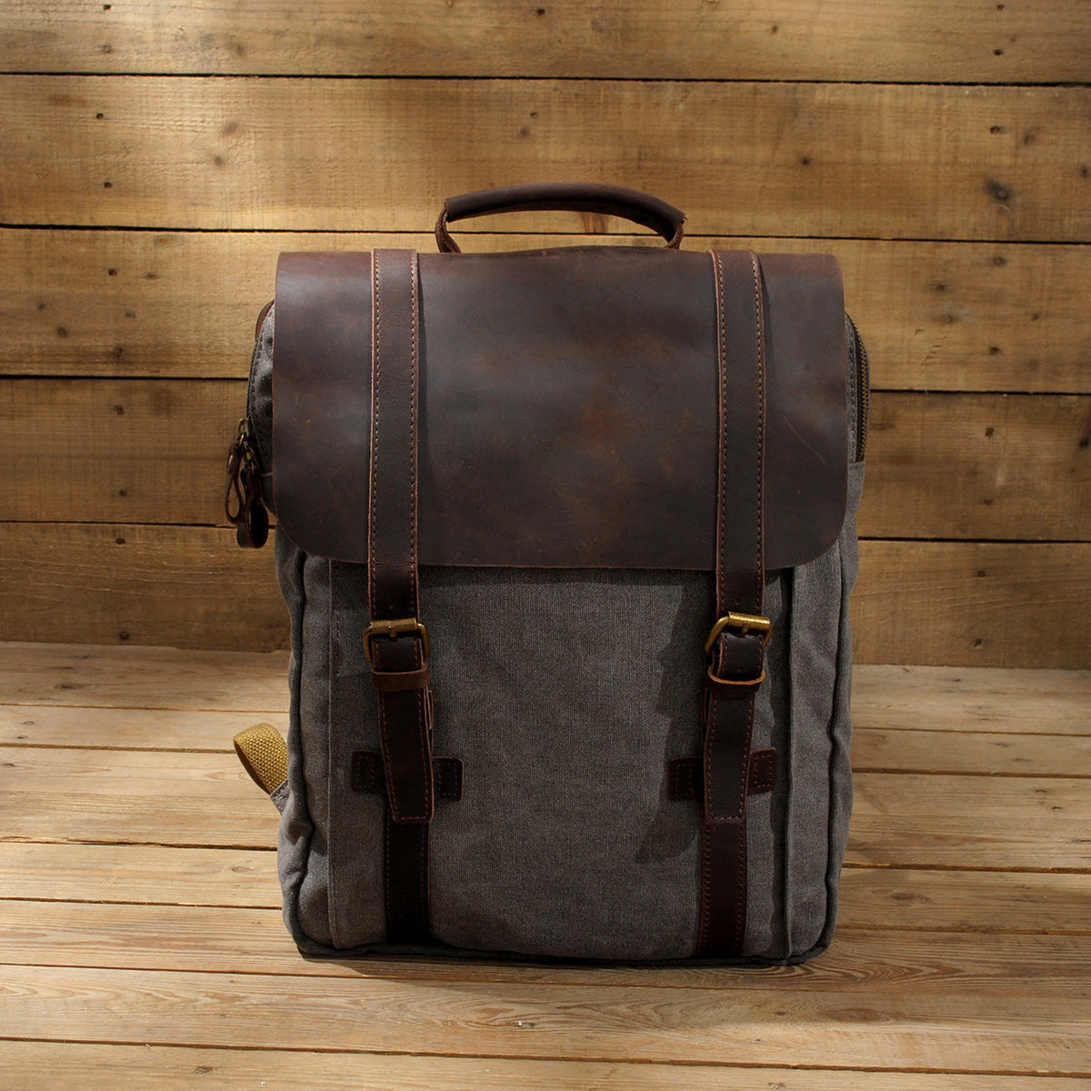 Akaroa cotton canvas backpack — Beverley Lane