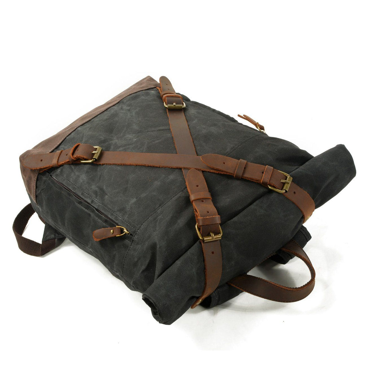 Invercargill waxed canvas rolltop backpack — Beverley Lane