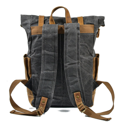 Daylesford waxed canvas rolltop backpack — Beverley Lane