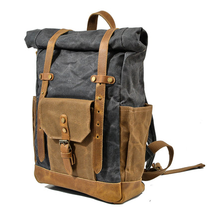 Daylesford waxed canvas rolltop backpack — Beverley Lane