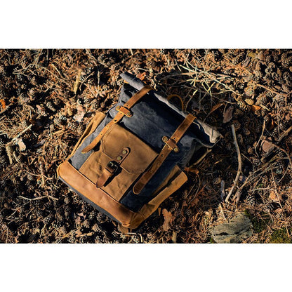 Daylesford waxed canvas rolltop backpack — Beverley Lane