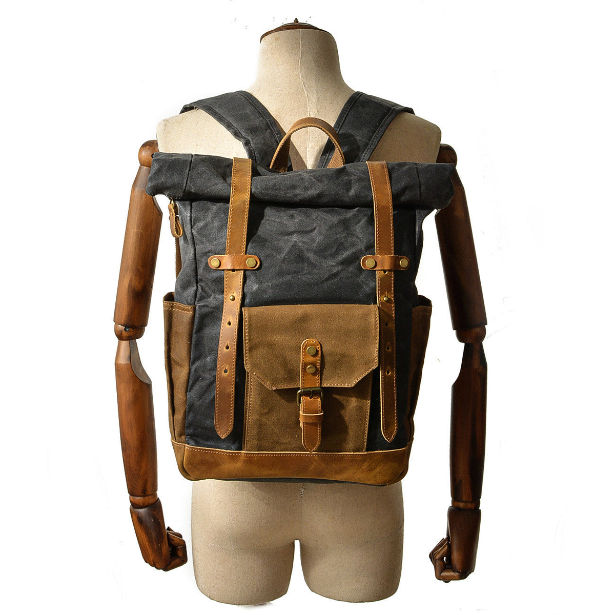 Daylesford waxed canvas rolltop backpack — Beverley Lane