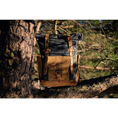 Daylesford waxed canvas rolltop backpack — Beverley Lane