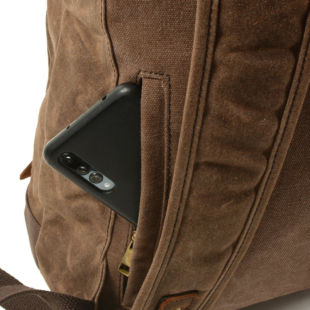 Invercargill waxed canvas rolltop backpack — Beverley Lane