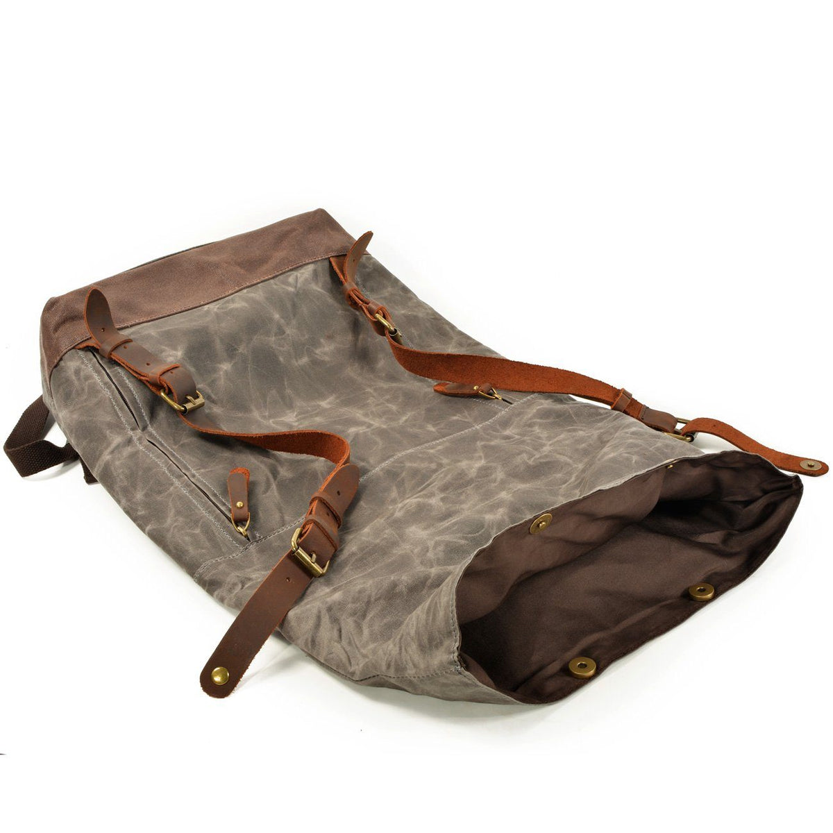 Invercargill waxed canvas rolltop backpack — Beverley Lane