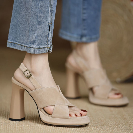 Helma | Elegant Sandals with High Heel and Open Toe