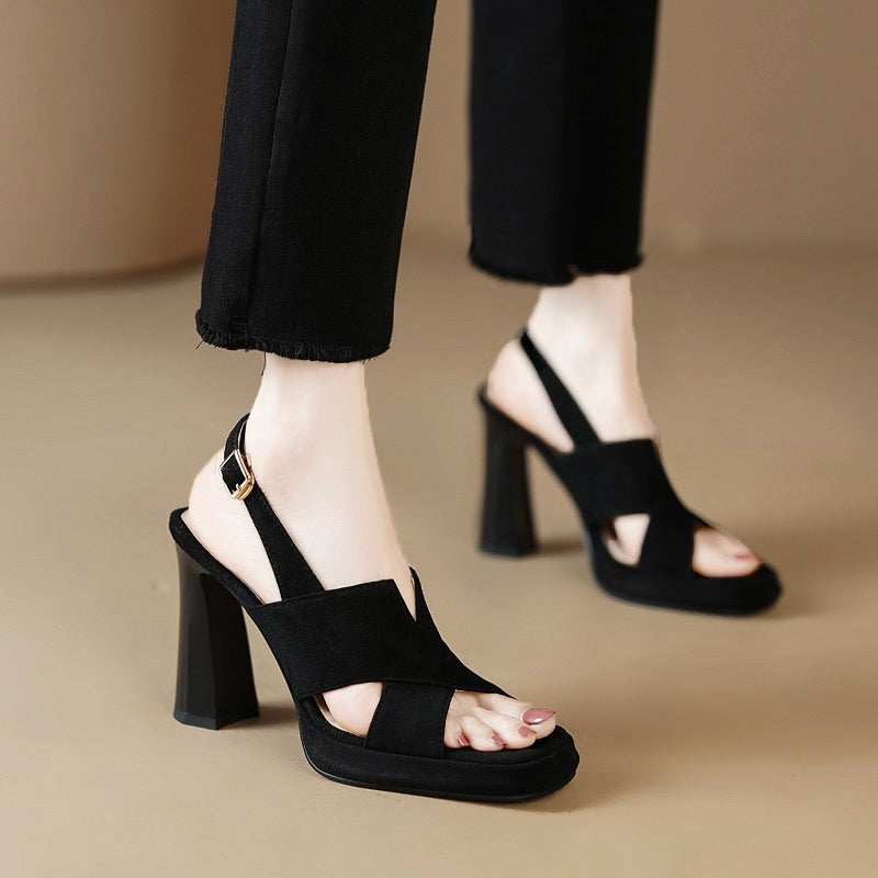 Helma | Elegant Sandals with High Heel and Open Toe