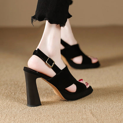 Helma | Elegant Sandals with High Heel and Open Toe