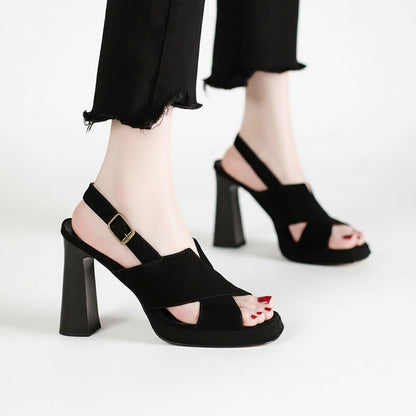 Helma | Elegant Sandals with High Heel and Open Toe