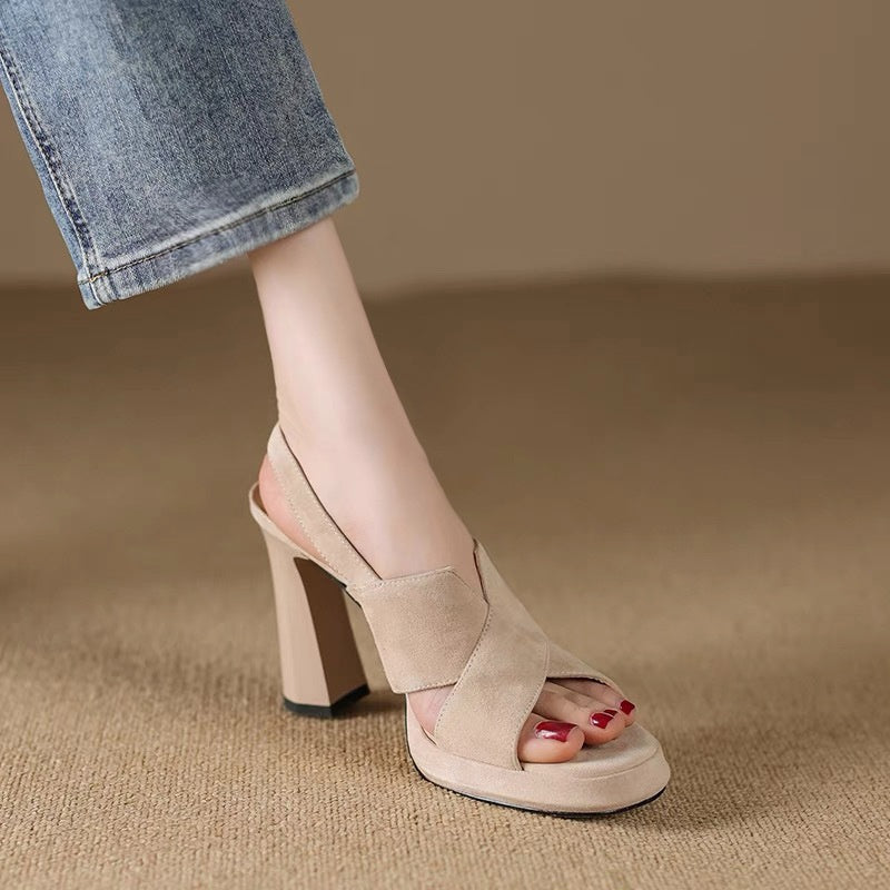 Helma | Elegant Sandals with High Heel and Open Toe