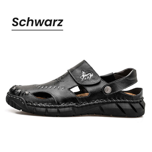 Helmut | Komfortable und luftdurchlässige PU-Sandalen in Lederoptik für Männer