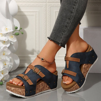 Olga | Comfortable Wedge Platform Sandals for Women