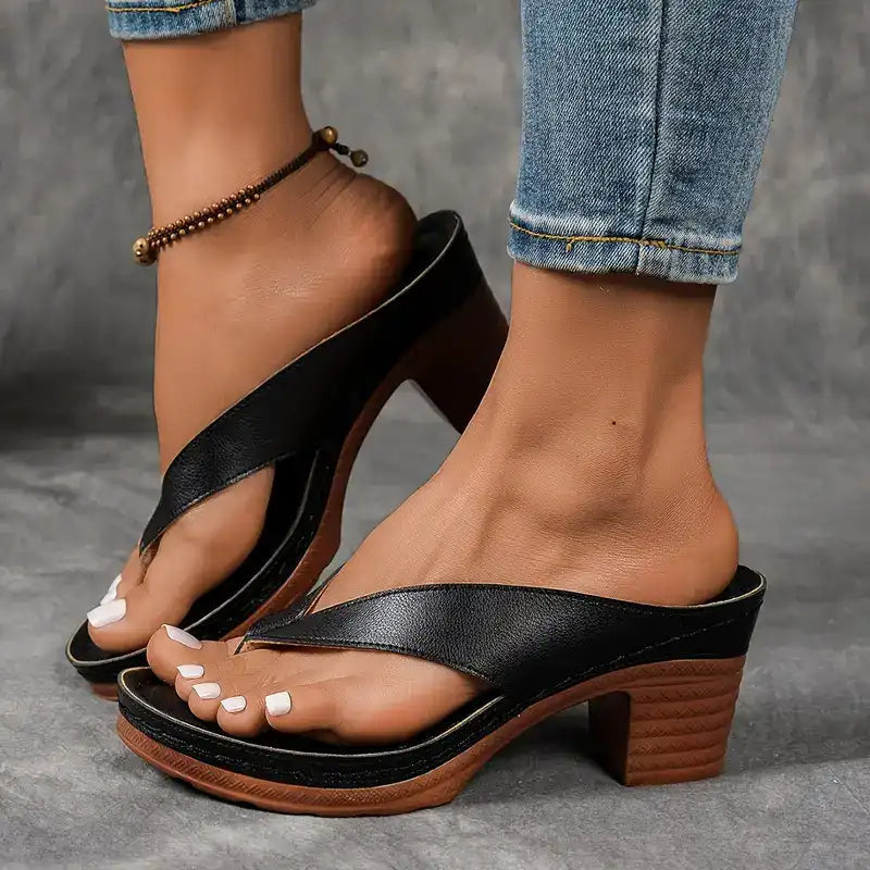 Roselinde | Summer Flip-Flops with Thick Sole