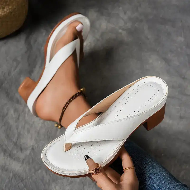 Roselinde | Summer Flip-Flops with Thick Sole