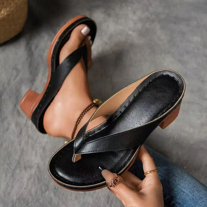 Roselinde | Summer Flip-Flops with Thick Sole