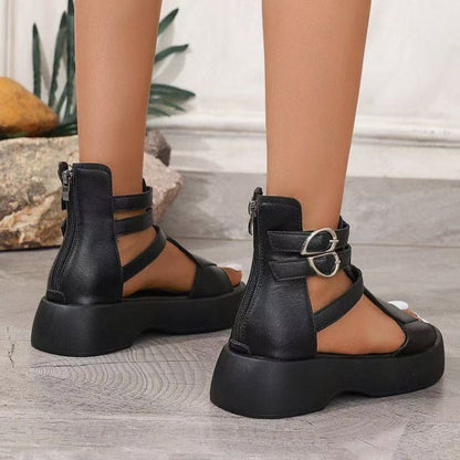 Dana | Fashionable Orthopaedic Sandals with Wedge Heel and Platform