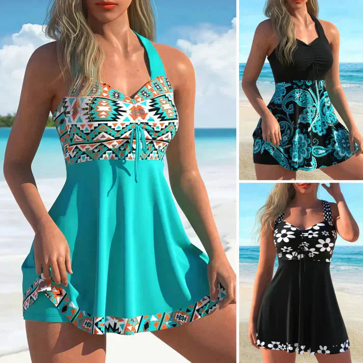 Alma | Feminine 2-Piece Tankini Set for Beach and Pool