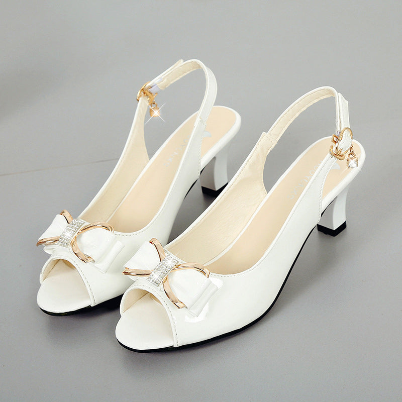 Petra | Stylish Slingback Sandals with Decorative Bow