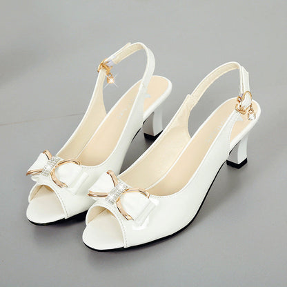 Petra | Stylish Slingback Sandals with Decorative Bow