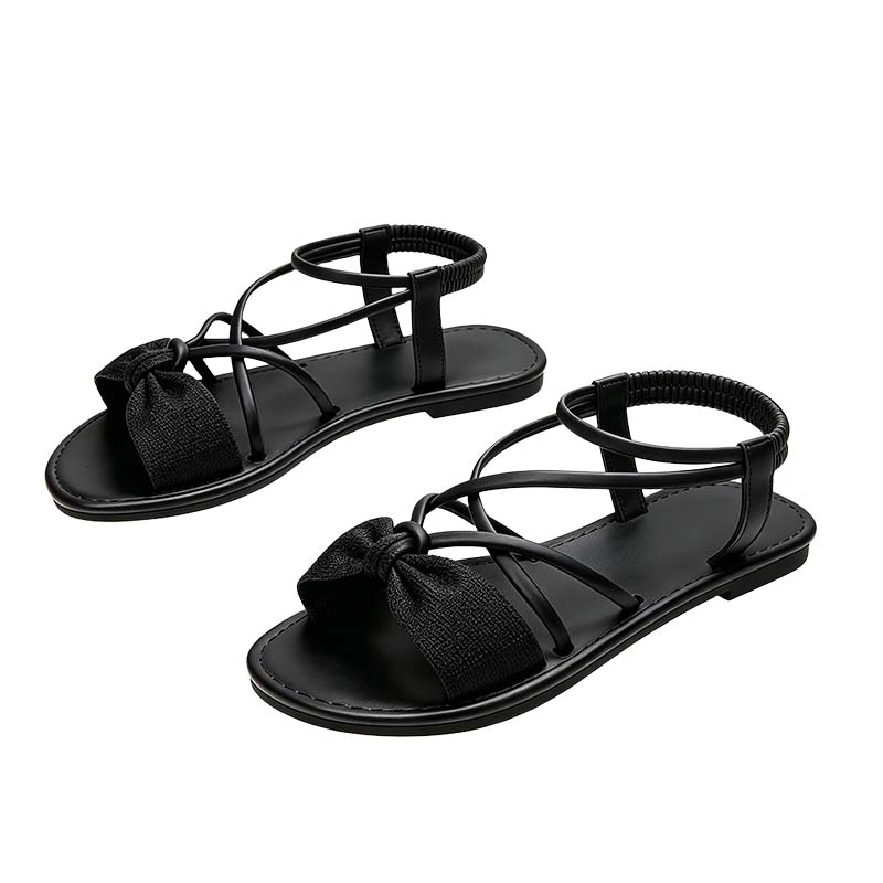 Hermione | Flat Sandals with Crossover Straps