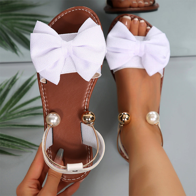 Beatrix | Elegant Slingback Sandals with Bow Detail