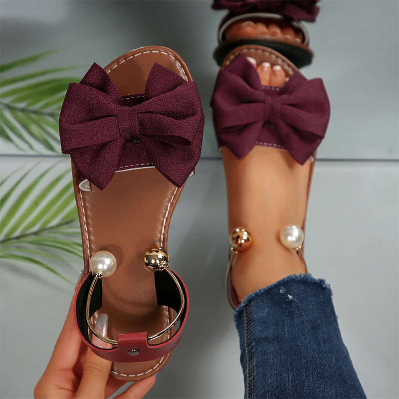 Beatrix | Elegant Slingback Sandals with Bow Detail