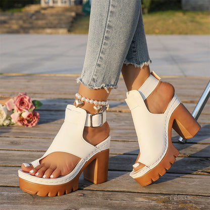 Tanya | Platform Sandals with Heel and Ankle Strap