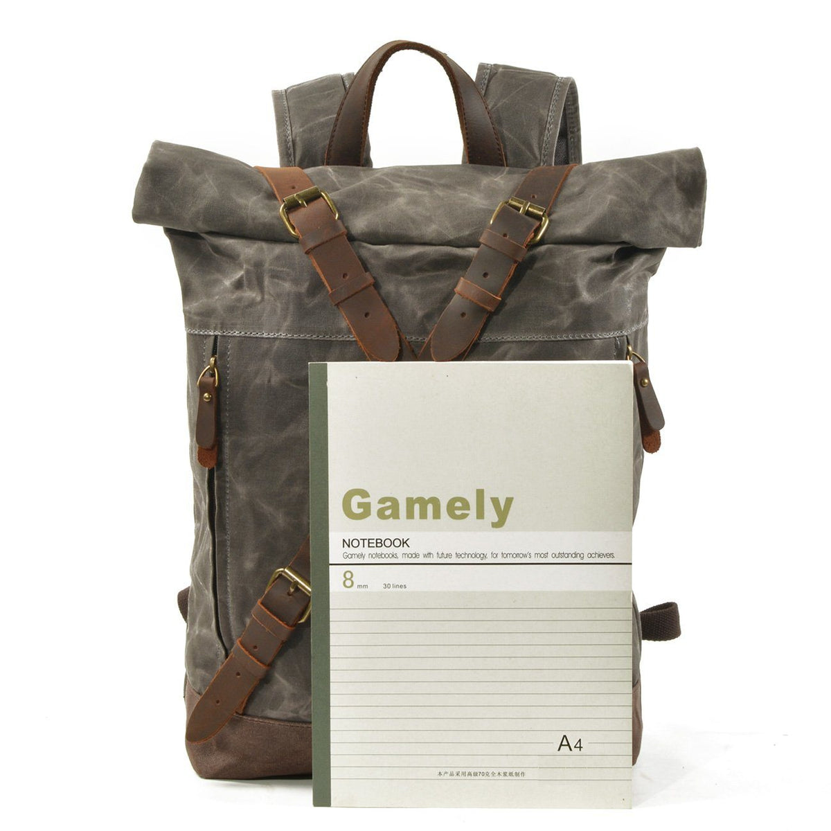 Invercargill waxed canvas rolltop backpack — Beverley Lane