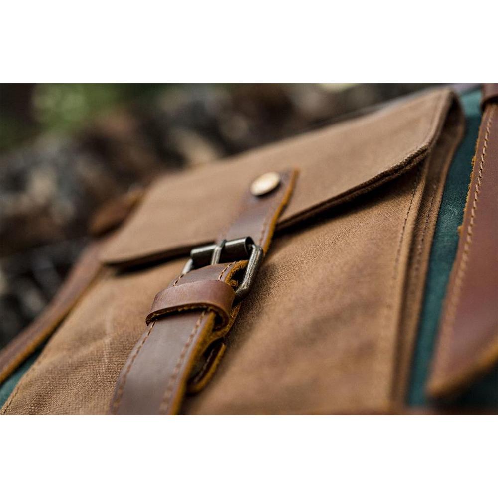 Alice Springs waxed canvas laptop backpack — Beverley Lane
