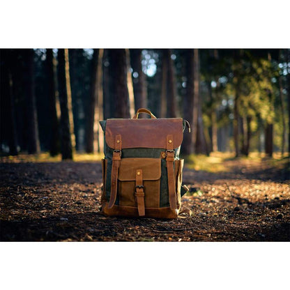 Alice Springs waxed canvas laptop backpack — Beverley Lane